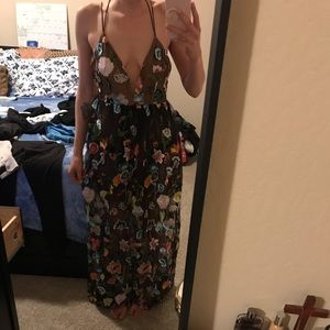 floral maxi dress